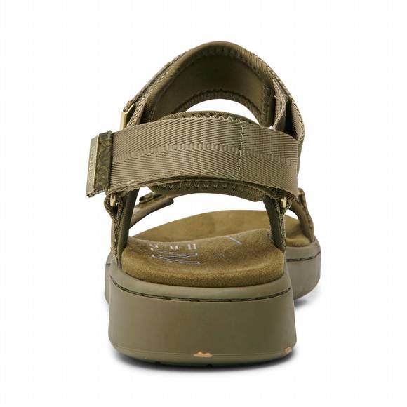 NEW WODEN women's line sandal in dark olive - Picture 4 of 6